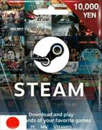 Steam giftcard cadeaukaart ¥10.000 yen, Tickets en Kaartjes, Eén persoon, Cadeaubon, Overige typen