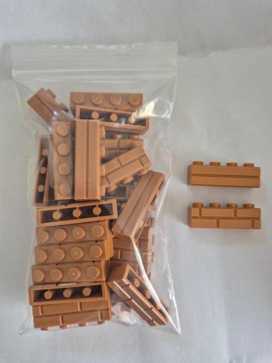 LEGO 1x4 Masonry Bricks Nougat, Kinderen en Baby's, Speelgoed | Duplo en Lego, Nieuw, Lego, Losse stenen, Ophalen of Verzenden