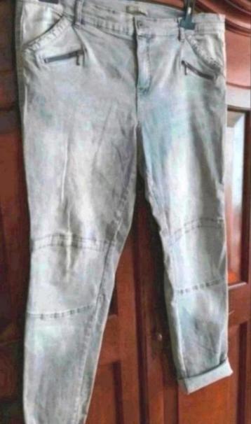 Lichtgrijze stretch denim broek/jeans Dreamstar 46 beschikbaar voor biedingen
