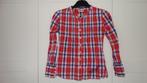 Vingino geruite blouse maat 128, Meisje, Ophalen of Verzenden, Zo goed als nieuw, Overhemd of Blouse