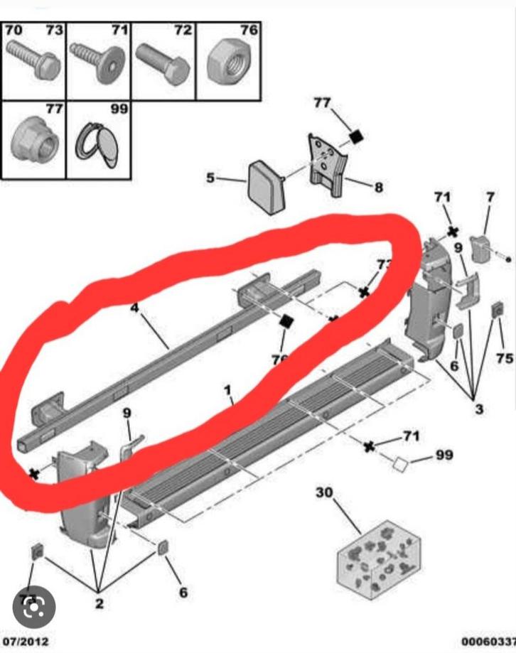 Originele Achter Bumper Binnen Balk Fiat Ducato Camper Bus !, Auto-onderdelen, Carrosserie en Plaatwerk, Bumper, Fiat, Achter