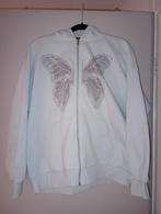 Witte FB Sister hoodie met vlinder - Maat M, Maat 38/40 (M), Wit, Ophalen of Verzenden, Zo goed als nieuw