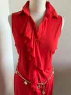 K-design maat M koraalrode elegante jurk 2441, Maat 38/40 (M), K-design, Ophalen of Verzenden, Zo goed als nieuw