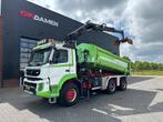 Volvo FMX 420 6x6 Kipper/Kraan Euro 5 (bj 2011), Auto's, Vrachtwagens, Te koop, Diesel, Bedrijf, BTW verrekenbaar