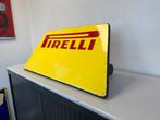 Pirelli banden oud emaille reclame bord XL, Reclamebord, Gebruikt, Ophalen of Verzenden, Nvt