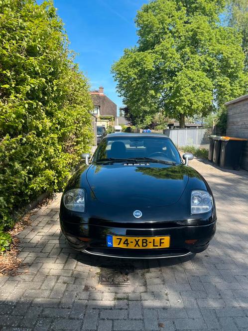 Fiat Barchetta 1.8 16V 2002 Zwart, Auto's, Fiat, Particulier, Barchetta, Benzine, F, Cabriolet, Handgeschakeld, Geïmporteerd, Zwart