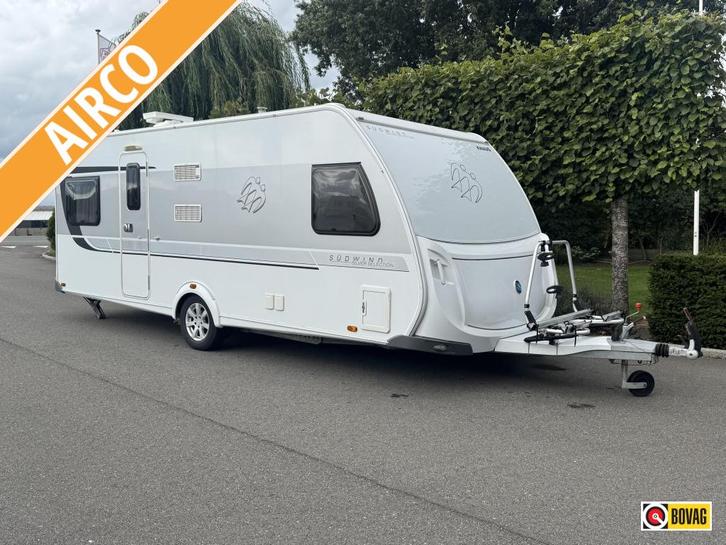 Knaus Sudwind 590 FUS Mover,airco, Caravans en Kamperen, Caravans, Bedrijf, tot en met 4, 1250 - 1500 kg, Rondzit, Knaus, Frans bed