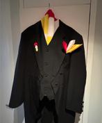 Bieden Oeteldonk zwarte slipjas mt 52, gilet en toebehoren, Maat 52/54 (L), Carnaval, Ophalen of Verzenden, Zo goed als nieuw
