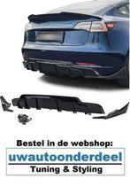 Achter Spoiler Diffuser Glans Zwart Voor Tesla Model 3, Verzenden, Automotive Parts, A.parts@hotmail.nl, Trasmolenlaan 12 3447 GZ Woerden