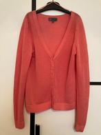 NIEUW Vest luchtig ajour zalmoranje 100% katoen mt. XS, Nieuw, Oranje, Ophalen of Verzenden, Maat 34 (XS) of kleiner