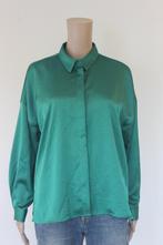 NIEUW ZARA groene glanzende blouse maat M, Maat 38/40 (M), ., Zara, Nieuw