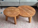 Hk Living coffee table Teak Salontafel Set (bijzettafel), Huis en Inrichting, Tafels | Bijzettafels, Minder dan 55 cm, Gebruikt