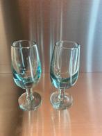 Handgeblazen borrelglaasjes 2x, Ophalen of Verzenden, Zo goed als nieuw, Borrel- of Shotglas