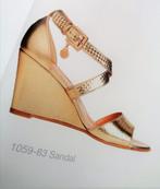 Caroline Biss feestelijke gouden leren sandalen, Nieuw, doos, Overige kleuren, Verzenden, Nieuw, Sandalen of Muiltjes