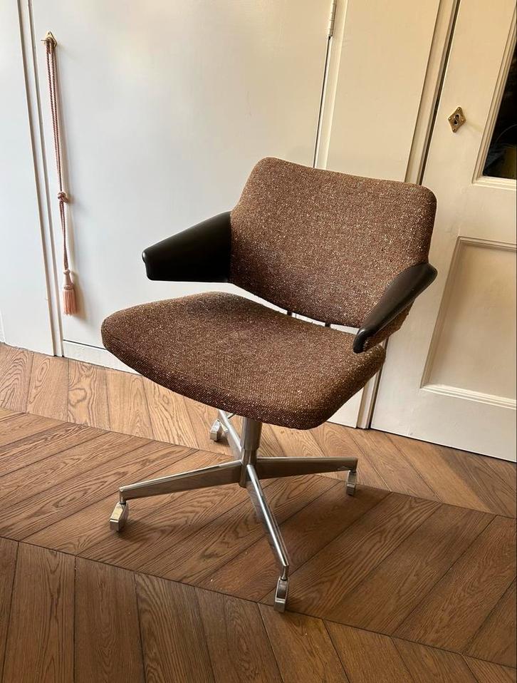 Labofa Deense bureaustoel Jacob Jensen 1960s, Huis en Inrichting, Bureaustoelen, Zo goed als nieuw, Bureaustoel, Bruin, Ophalen