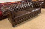 Prachtige Chesterfield Bank 3 Zits Bruin., Gebruikt, Chesterfield, Driepersoons, Ophalen of Verzenden