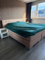 Boxspring 200lang 180breed, Huis en Inrichting, Ophalen, Gebruikt, Bruin, Tweepersoons