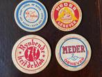 4 mini bierviltjes eind jaren 50., Ophalen of Verzenden, Gebruikt, Viltje(s), Overige merken
