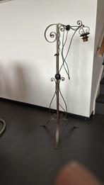 Vintage smeedijzeren staande leeslamp, Huis en Inrichting, Lampen | Vloerlampen, Ophalen, Gebruikt, Metaal, 100 tot 150 cm
