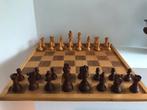 Schaakbord hout met schaakstukken, Hobby en Vrije tijd, Gezelschapsspellen | Bordspellen, Een of twee spelers, Ophalen, Gebruikt