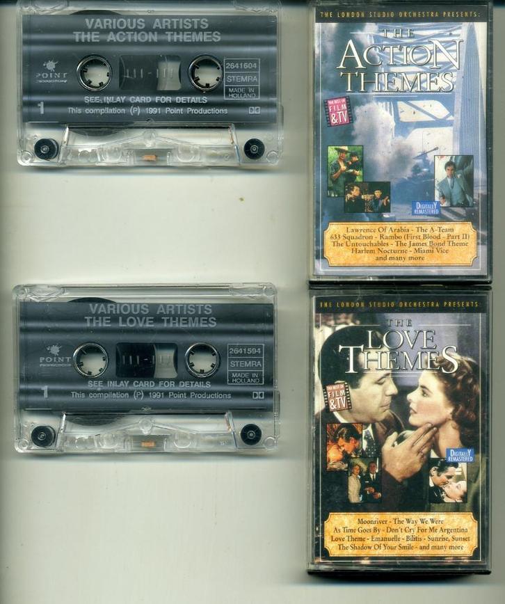 The London Studio Orchestra 2 cassettes €3,50 per stuk ZGAN, Cd's en Dvd's, Cassettebandjes, Zo goed als nieuw, Origineel, Filmmuziek en Soundtracks