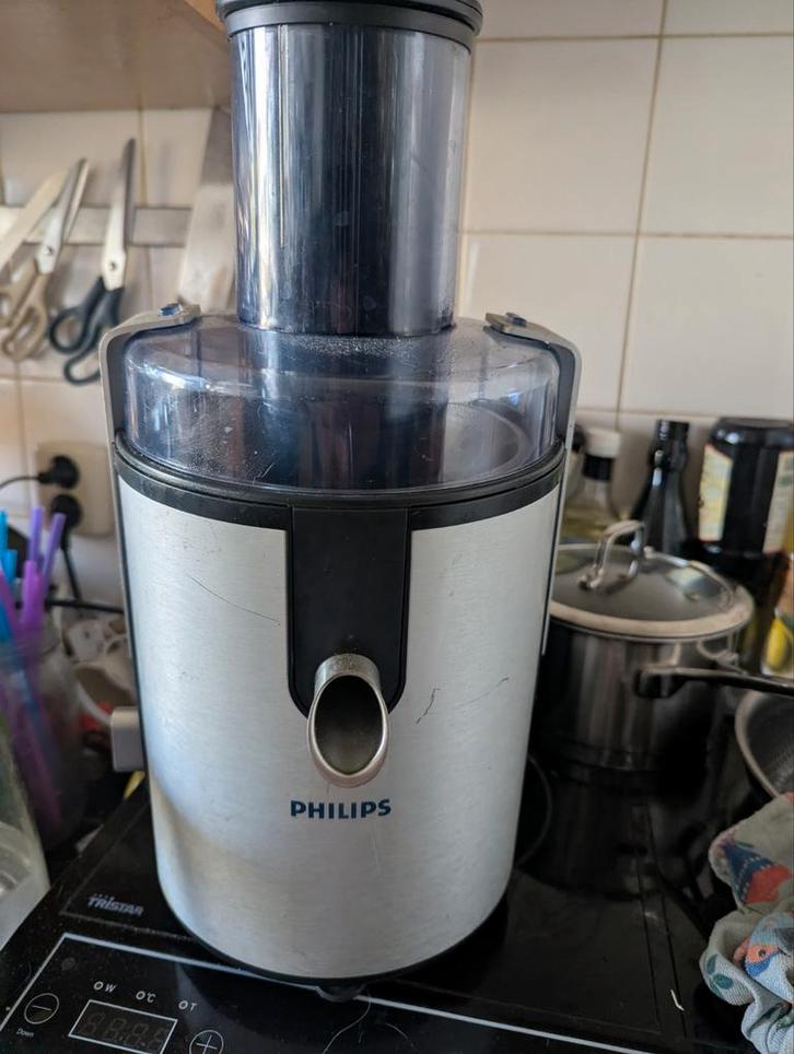 Sapcentrifuge Philips - Goed Werkend!, Witgoed en Apparatuur, Juicers, Gebruikt, Sapcentrifuge, Elektrisch, Ophalen of Verzenden