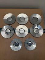 8x RVS Nespresso schoteltjes, Overige materialen, Ophalen of Verzenden, Zo goed als nieuw, Overige stijlen