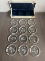 12x Val Saint Lambert zodiaque horoscoop kristal onderzetter, Ophalen of Verzenden, Nieuw, Bord
