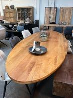 Magazijn leegverkoop grote eettafel mangohout matrix zwart, Nieuw, Ophalen of Verzenden, Info@wkhome.nl, Argonweg 20 Amersfoort