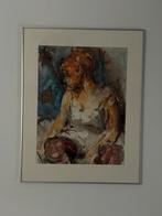 Originele Aquarel Jan Kenter – Gesigneerd 90 x 70 cm, Ophalen of Verzenden