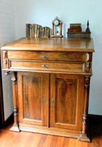 APARTE antieke grote sta-secretaire / Davenport kast schrijf, Ophalen
