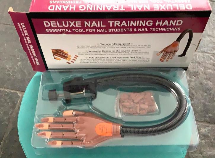 nageltrainingshand 100 afneembare en wegwerpbare nageltips, Dieren en Toebehoren, Reptielen en Amfibieën | Toebehoren, Zo goed als nieuw