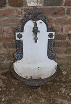 oude gietijzeren fontein wasbak gootsteen met kraan, Antiek en Kunst, Curiosa en Brocante, Ophalen
