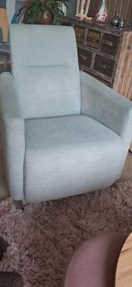 Fauteuil groen/grijs/mint., Huis en Inrichting, Fauteuils, Ophalen, Gebruikt, Minder dan 75 cm, 50 tot 75 cm