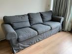 IKEA Ektorp 3-zitsbank - Grijze hoes - Heemstede, Driepersoons, 75 tot 100 cm, Ophalen of Verzenden, Zo goed als nieuw