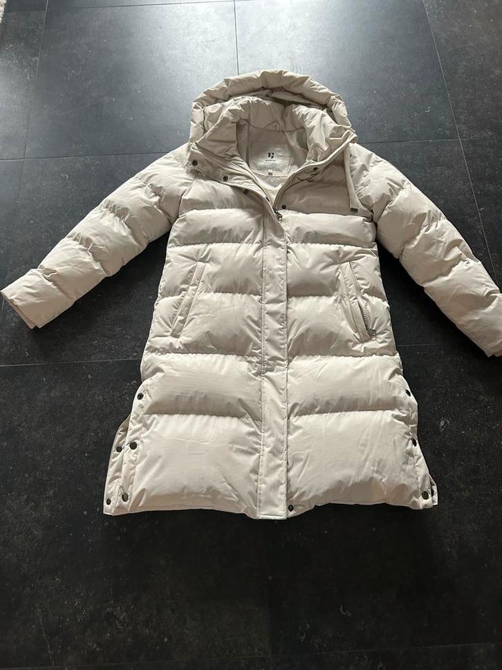 Garcia Puffer Winterjas - Maat L - Creme, Kleding | Dames, Jassen | Zomer, Zo goed als nieuw, Maat 42/44 (L), Beige, Ophalen of Verzenden