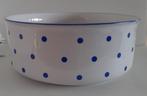 Blue dots ronde schaal, Huis en Inrichting, Keuken | Servies, Ophalen of Verzenden, Overige stijlen, Porselein, Schaal of Schalen