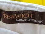 BER WICH Italiaanse Broek met witte kleur maat  50, Kleding | Heren, Broeken en Pantalons, Nieuw, Maat 48/50 (M), Wit, BER WICH