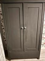 Landelijk Brocante Kast Antraciet, Ophalen, Gebruikt, 50 tot 100 cm, 150 tot 200 cm