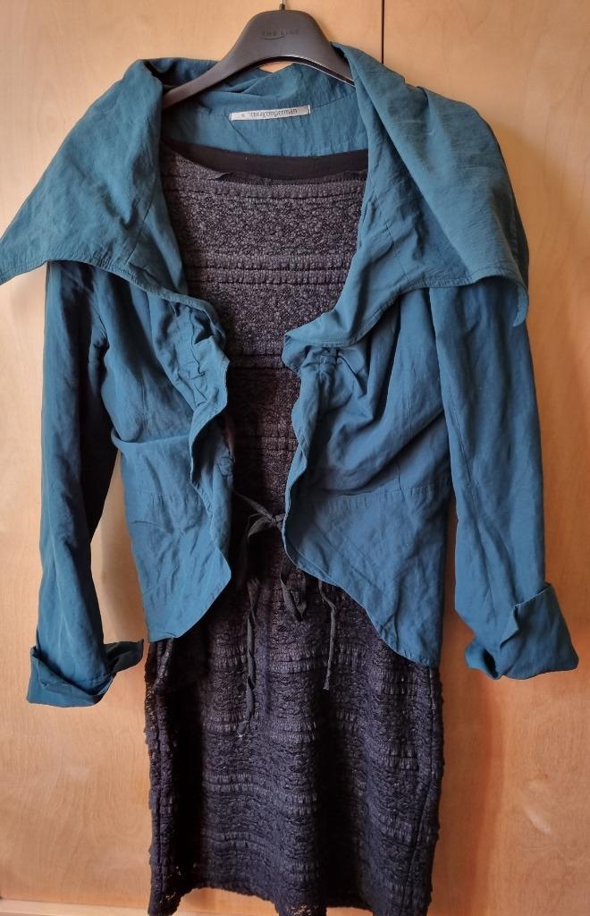 jasje, Kleding | Dames, Jasjes, Kostuums en Pakken, Gedragen, Jasje, Maat 36 (S), Blauw, Ophalen of Verzenden