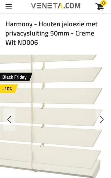 Jaloezie Veneta 135 x 237 cm wit/creme beschikbaar voor biedingen