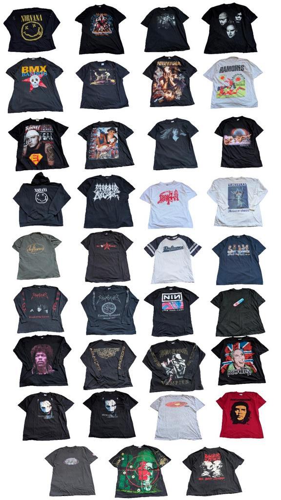 Zeldzame Vintage Grail band shirt Bundel - 00/90/80, Kleding | Heren, T-shirts, Overige maten, Overige kleuren, Ophalen of Verzenden