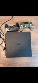 PS4 Slim 500GB + 2 Controllers, Spelcomputers en Games, Spelcomputers | Sony PlayStation 4, Met 2 controllers, Ophalen of Verzenden