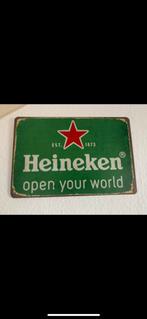 Heineken bier plaatje voor aan de muur, Verzamelen, Biermerken, Ophalen of Verzenden, Zo goed als nieuw