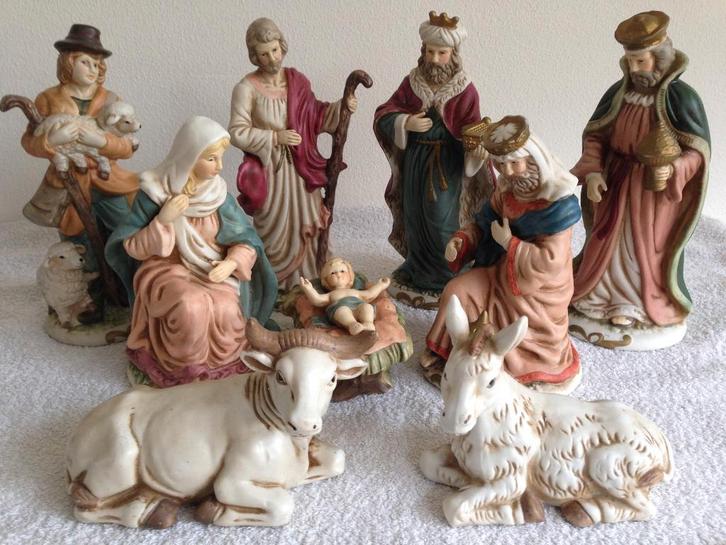 🌠Mooie Vintage NATIVITY SET, KERSTGROEP, FIGUREN uit 1993., Diversen, Kerst, Zo goed als nieuw, Ophalen