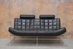 ZGANieuw zwarte leren Leolux Volare design bank, Leolux, Leolux, Design, 150 tot 200 cm