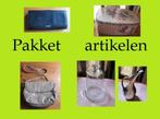 14 vintage spullen oma tas blik vaas bord stolp theelepel en, Ophalen, Gebruikt