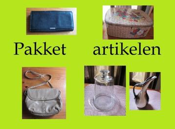 14 vintage spullen oma tas blik vaas bord stolp theelepel en beschikbaar voor biedingen