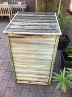 Verrijdbare ombouw voor een kliko, Ophalen, Gebruikt, Hout, Containerberging