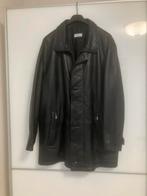 zwarte lederen jas., Kleding | Heren, Ophalen of Verzenden, Zo goed als nieuw, Maat 52/54 (L), Zwart